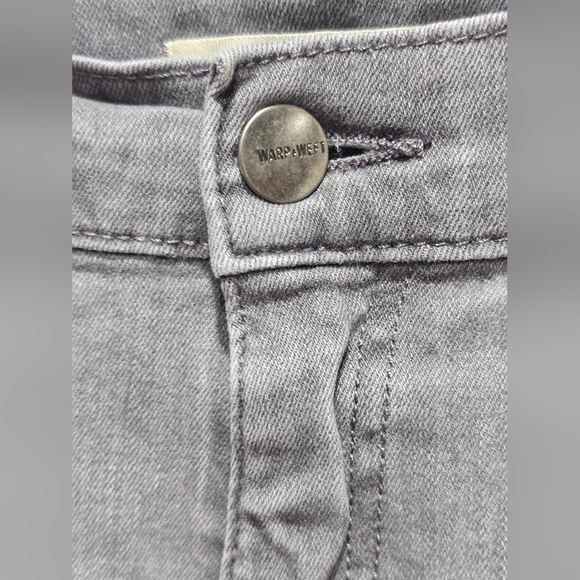 Warpt + Weft Gray HND Tokyo Skinny Jeans Size 34x30 - Picture 7 of 16